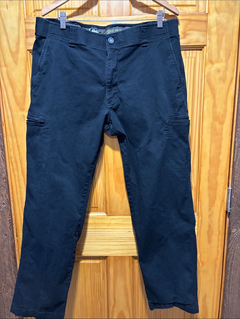 Men's Lee Extreme Motion Black Cargo Pants -